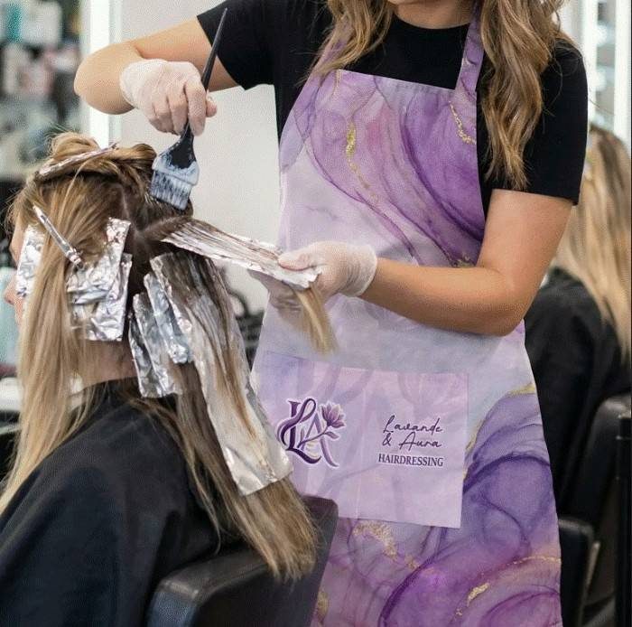 Full-Color Poly Canvas Apron with Pockets